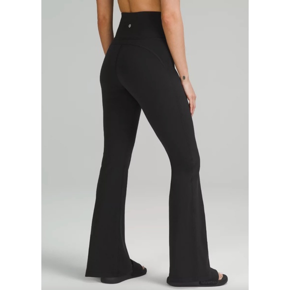 New Lululemon Groove Super-High-Rise Flared Pant Nulu Black Size 4 SHR Yoga Pant - Picture 6 of 6